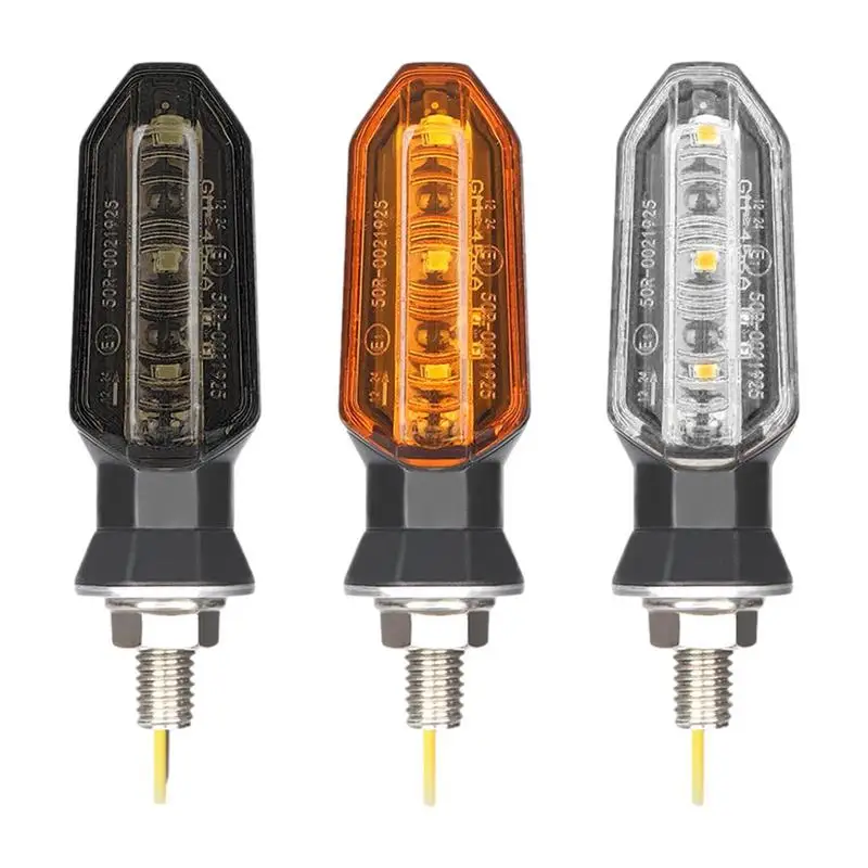 

Motorcycle Turn Signal Light 12V LED Blinker Motorbike LED Indicator Waterproof Amber Flasher Indicator Blinker Lamp Accessories