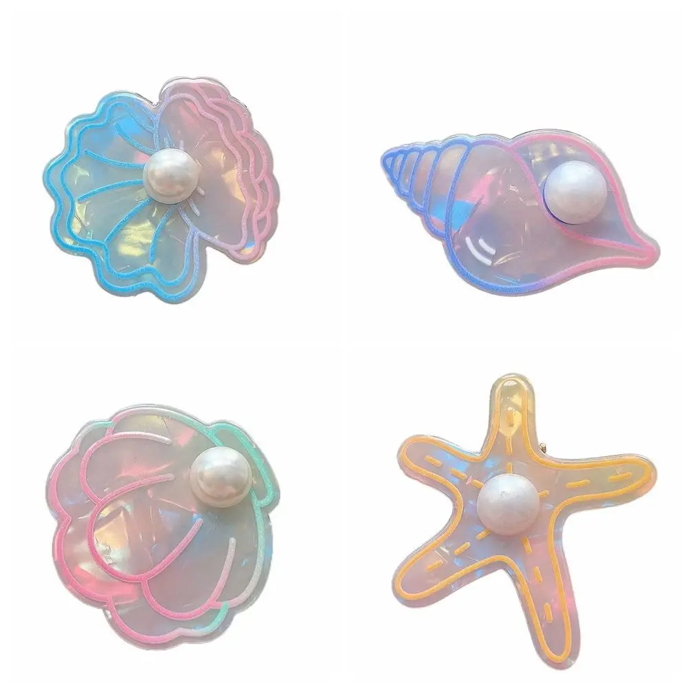 

Pearl Shell Starfish Hair Clip Simple Colorful Ocean Bangs Clip Hair Accessories