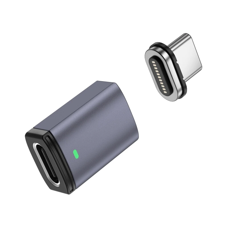 

USB C 11 Pins Magnetic Adapter 11Pins 480Mbps Data Transfer PD 100w Charge for USB-C Laptop,Smartphones,Type C Connector
