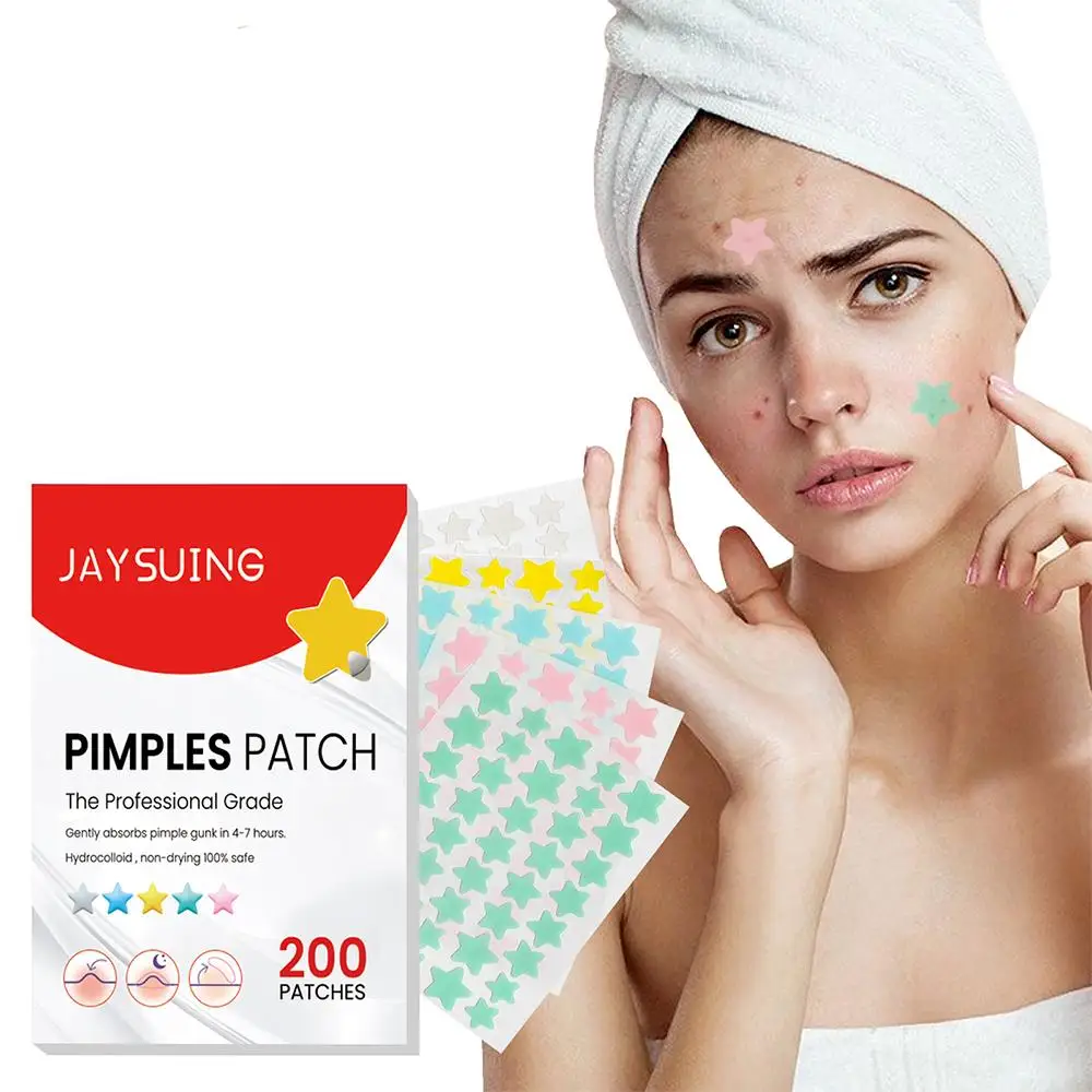 200pcs/set Invisible Acne Pimple Patch Professional Face Skin Care Repair Healing Absorbing Spot Sticker