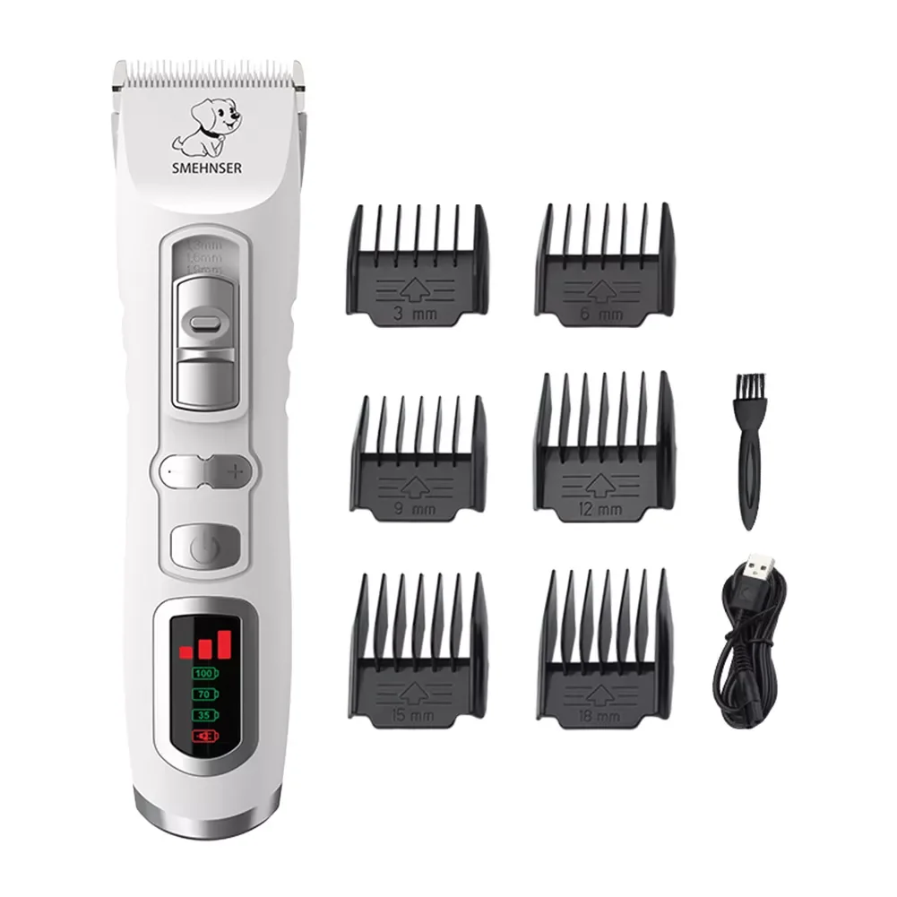 

Pet Shaver Cordless Silent Dog Hair Trimmer Animal Grooming Shaved Feet for CAT Clippers Waterproof Chargeable Pets Accessories