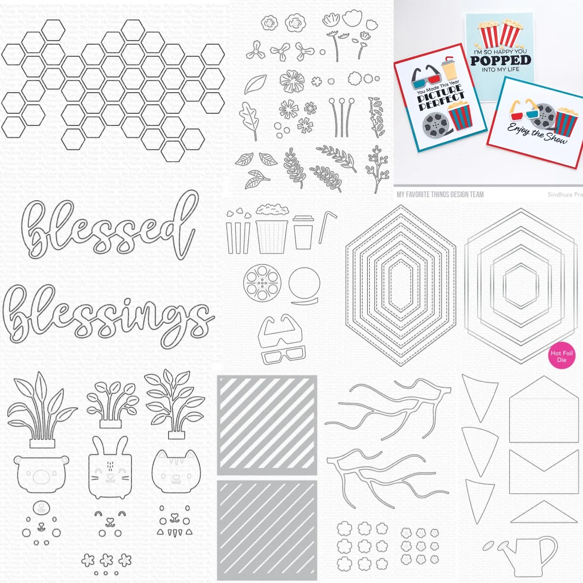 

Flowers Envelope Stitched Frames 2023 New Metal Cutting Dies Hot Foil Stencil Diy Molds Scrapbooking Paper Making Crafts Card