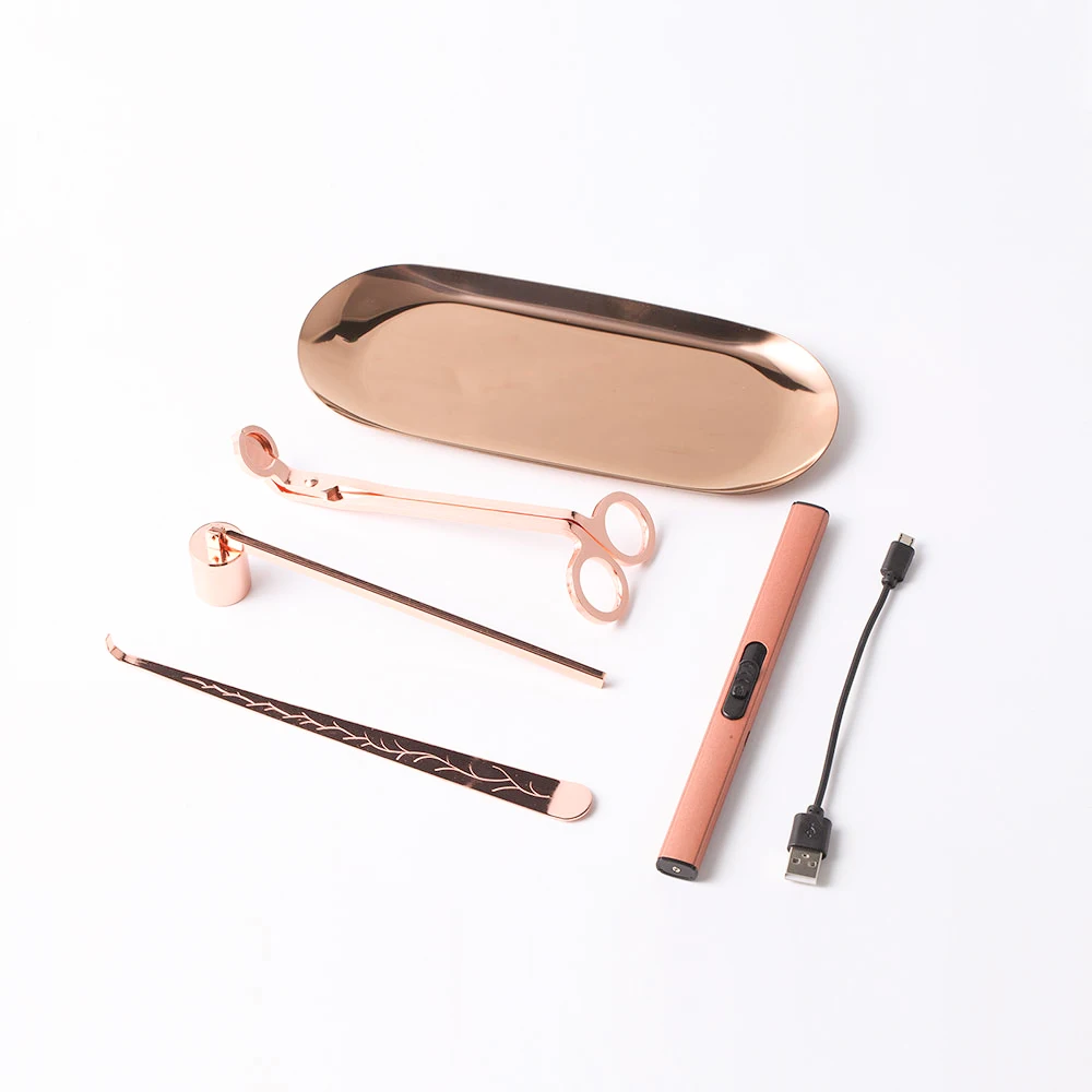 Набор аксессуаров для свечей из нержавеющей стали подсвечник триммер фитилей