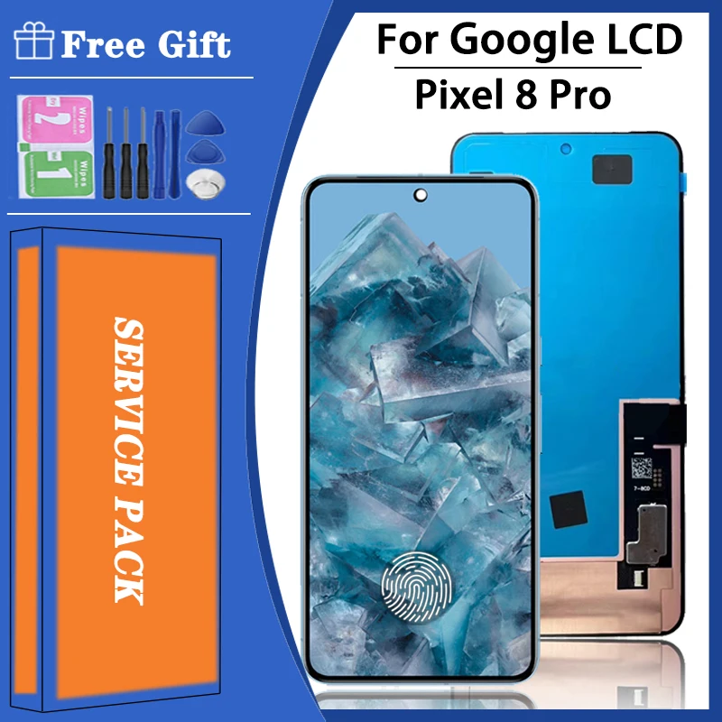 Качество OLED для Google Pixel 8 Pro ЖК-дисплей GC3VE G1MNW с дигитайзером сенсорного экрана Для