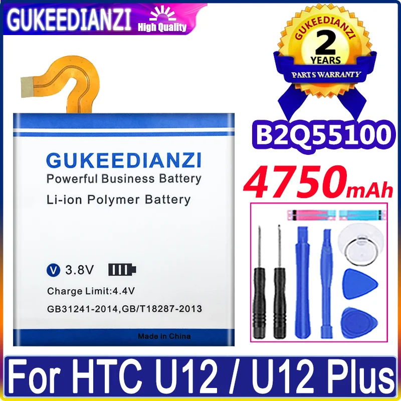 

Bateria New Batterie B2Q55100 4750mAh Battery For HTC U12+ U12 Plus U12Plus High Capacity Replacement Battery Warranty 1 Year