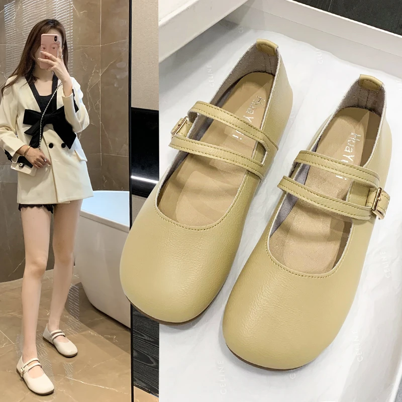 

Elegant Casual Woman Shoe Modis Round Toe All-Match Shallow Mouth Slip-on Female Footwear Comfortable 2022 Slip On New Moccasin
