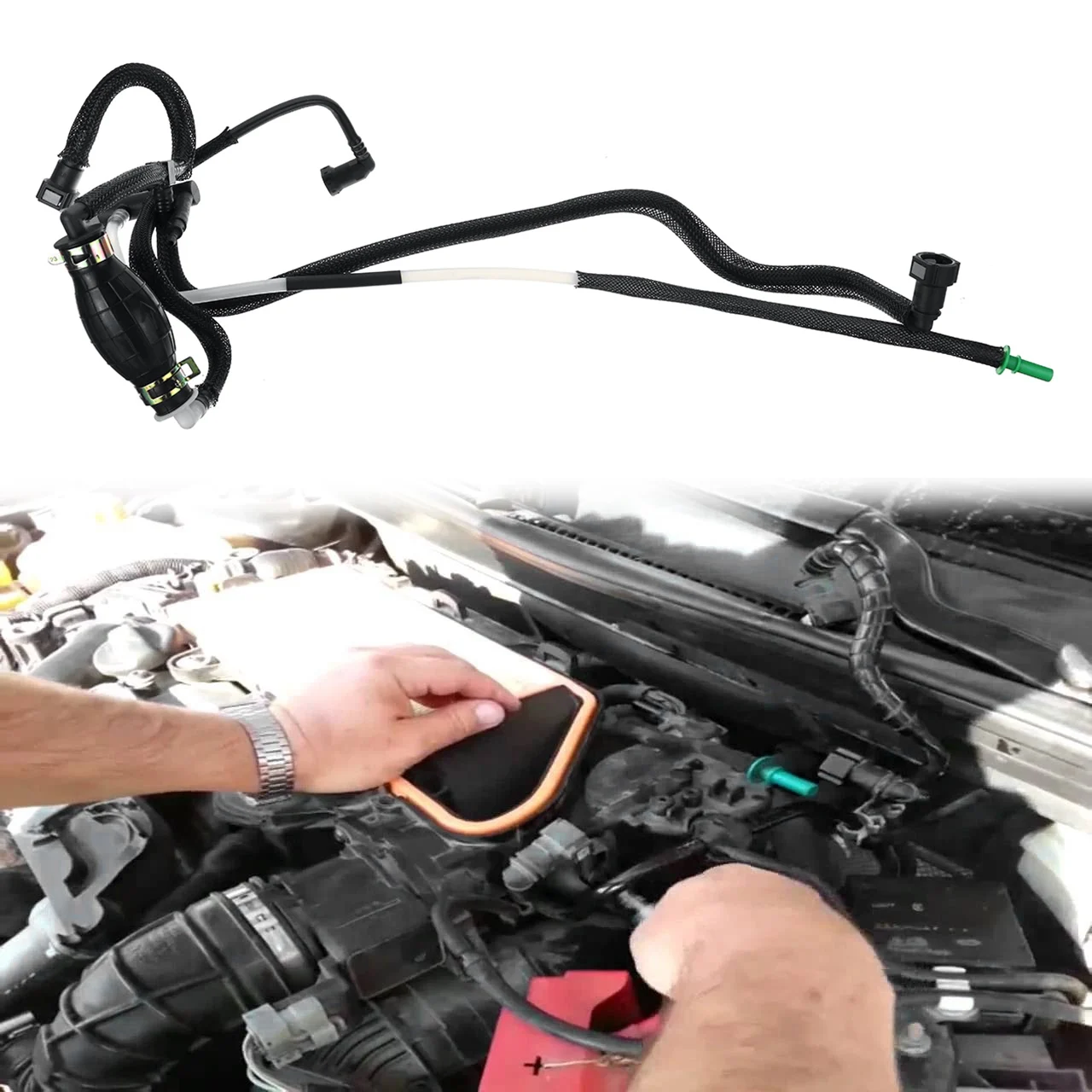 Топливная трубка топливная обратная топливный шланг с праймером для Ford Fiesta Fusion 1 4