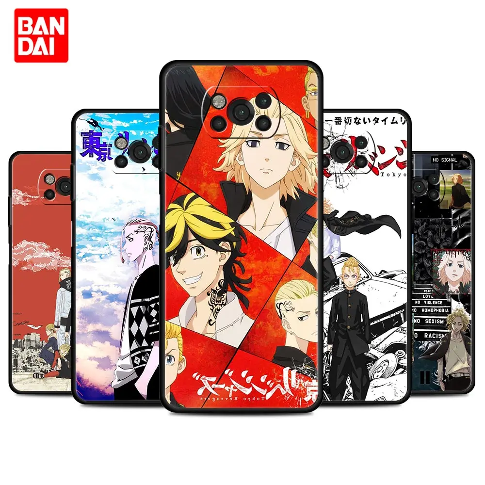 

Tokyo Revengers Anime Japan Case for Xiaomi Mi Poco X3 NFC Redmi Note 9s 9 9A 9C 8 10 11 9T 8T 10T Cover Luxury Black Silicone