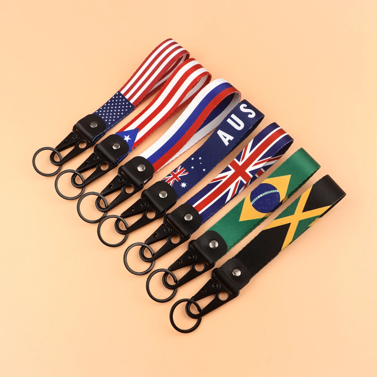 Флаги разных стран Eagle брелок в виде клюва короткий шнурок стильное кольцо для