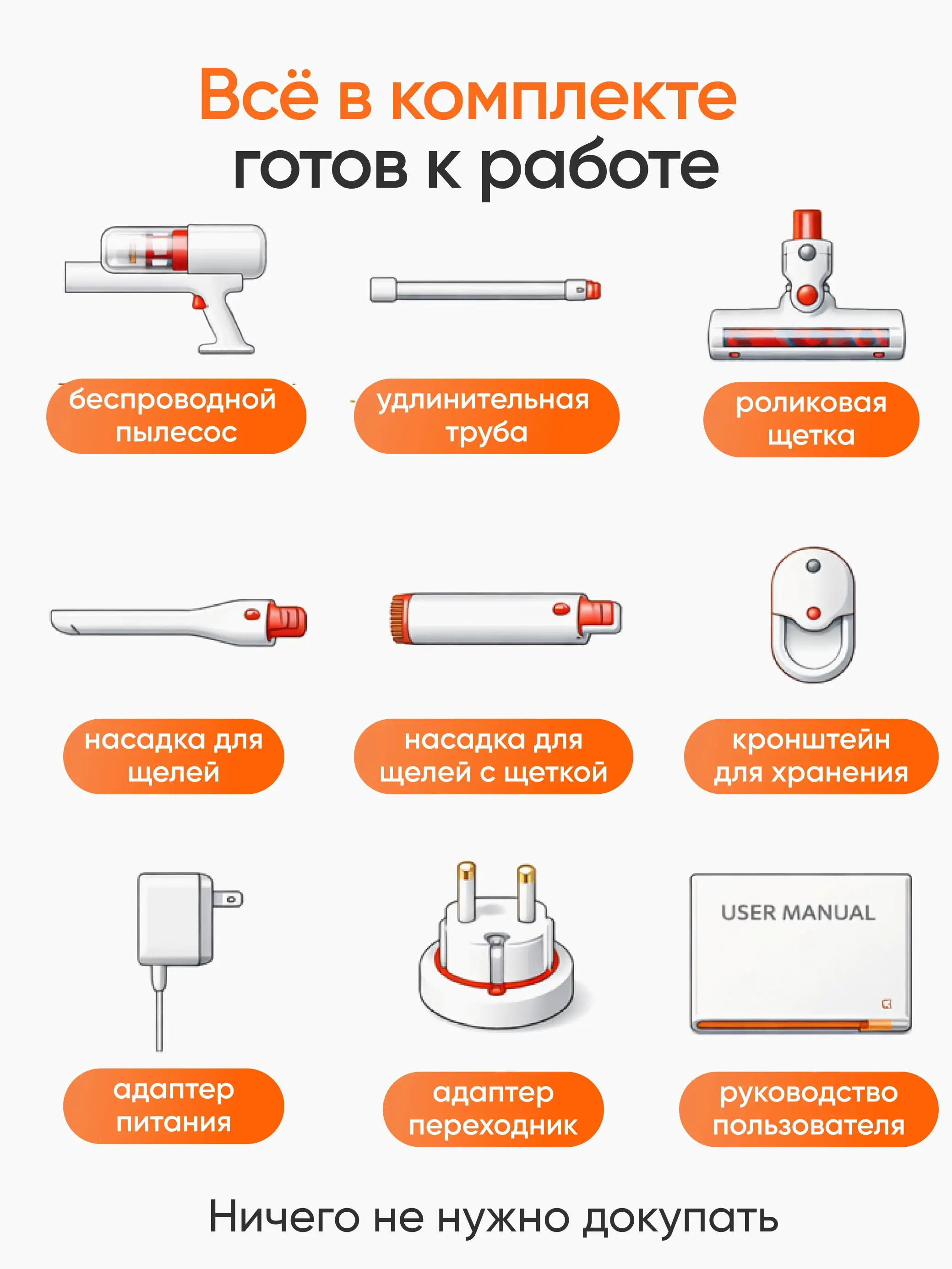 Пылесос беспроводной Xiaomi Mijia 2 Lite, 16 кПа, мощная всасывающая сила, для дома и автомобиля, контейнер для пыли 0,5 л, 5-ст (art.: 3920dae444bd2) - 3920dae444bd2