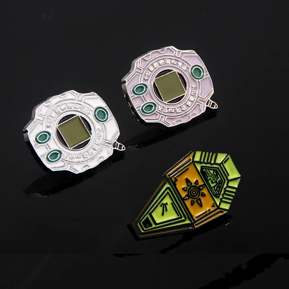 Digimon Приключения эмалевые булавки Digivice значки броши на лацкан для женщин мужчин одежда рюкзак аксессуары