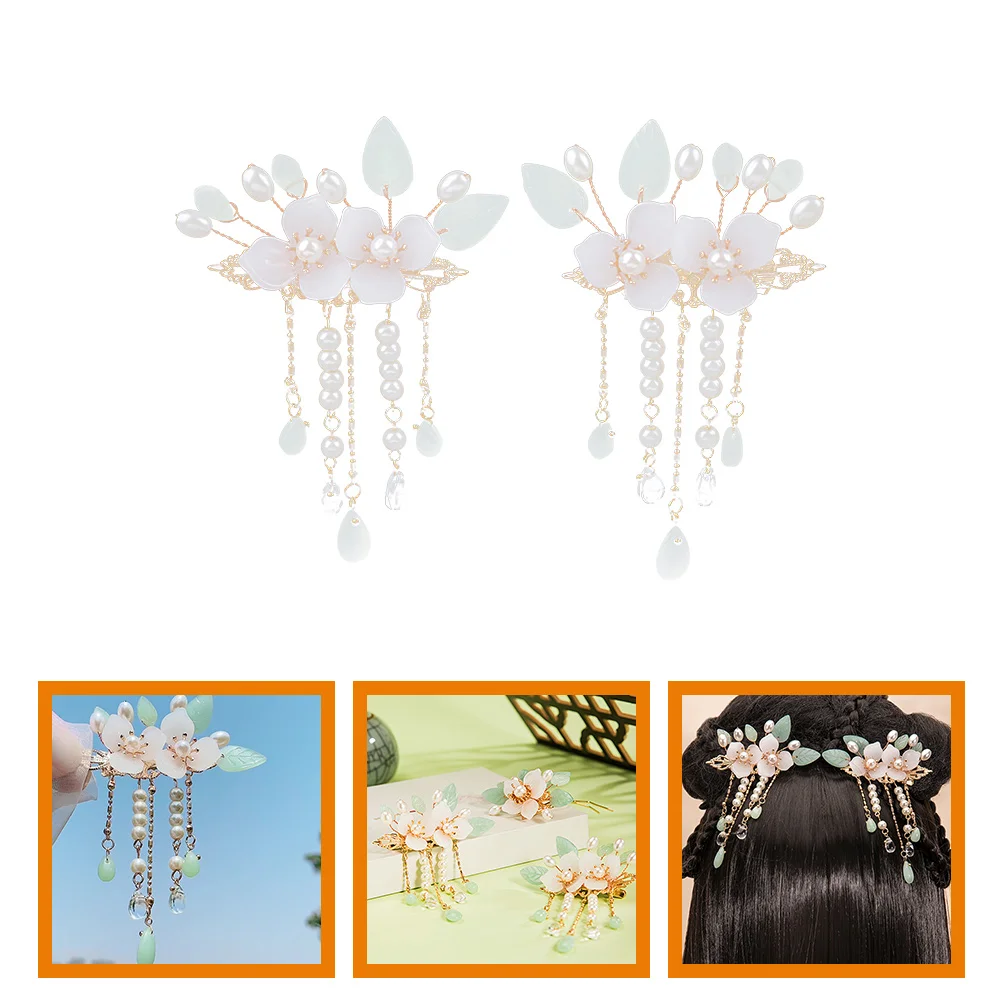 

Pair Clip Hair Accessories Women Female Hairpin Vintage Lady Clips Japanese Combination Retro Hairpins