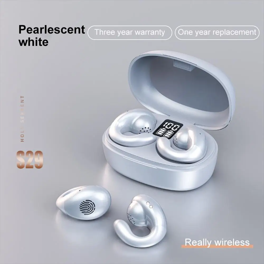 

Bone Conduction Headset Long Battery Life Mini Wireless Headphones Power Display Stereo Headset Sport Earbuds Earbuds