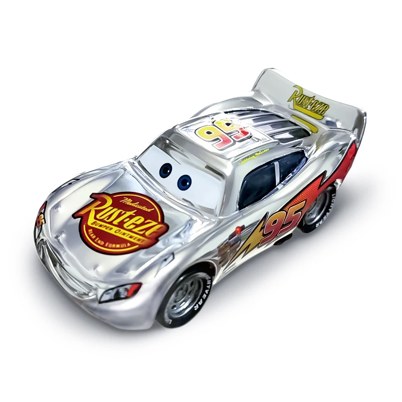 95 Lightning McQueen Silver Plating 1:55 Disney Pixar Cars Metal Diecast Car Toys Jackson Storm Mack Car Model Boy Birthday Gift