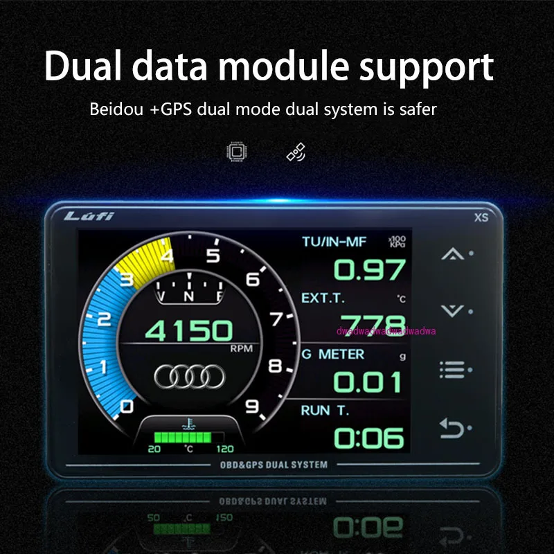 LUFI XS модификация автомобиля многофункциональный OBD + GPS счетчик температуры воды