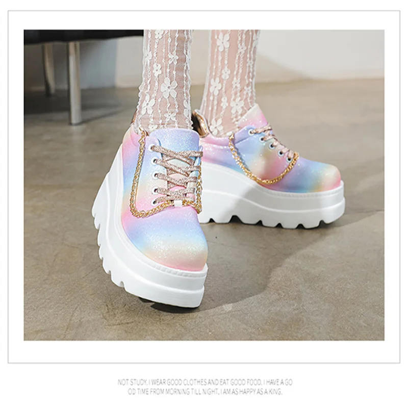 Zapatos De Mujer Wedge Sneakers Shoes for Wedding Women Women Shoes High Heelzapatos Plataforma De Mujer De Fiesta Fashion Shoes