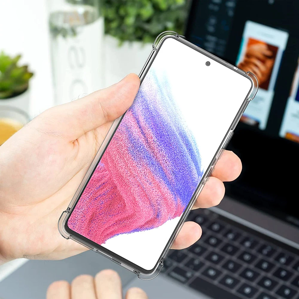 Гибридный противоударный жесткий чехол для Samsung Galaxy A53 A73 A33 A13 A52 A32 A22 A12 A71 A51 A21S A70 A50