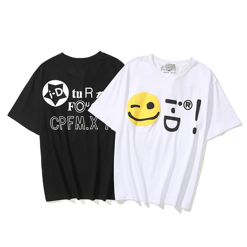 

MCQUEEN Men's and Women's Cartoon Letter Printed Round Neck Short Sleeve All-match Unisex T-shirt