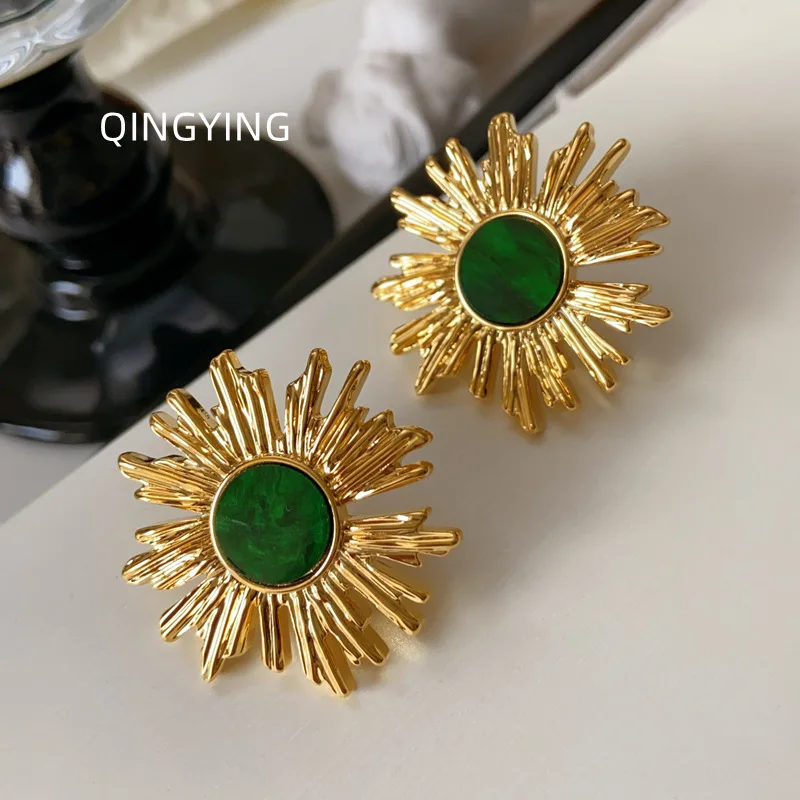 Модные милые серьги-гвоздики ручной работы серьги из нержавеющей стали женская