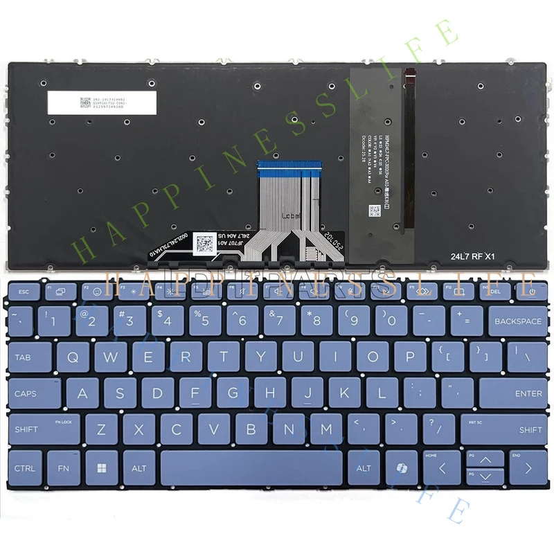 Фото Новая американская клавиатура с подсветкой для ноутбука HP Omnibook 5 Flip 14 дюймов 2-в-1 14-fp №3