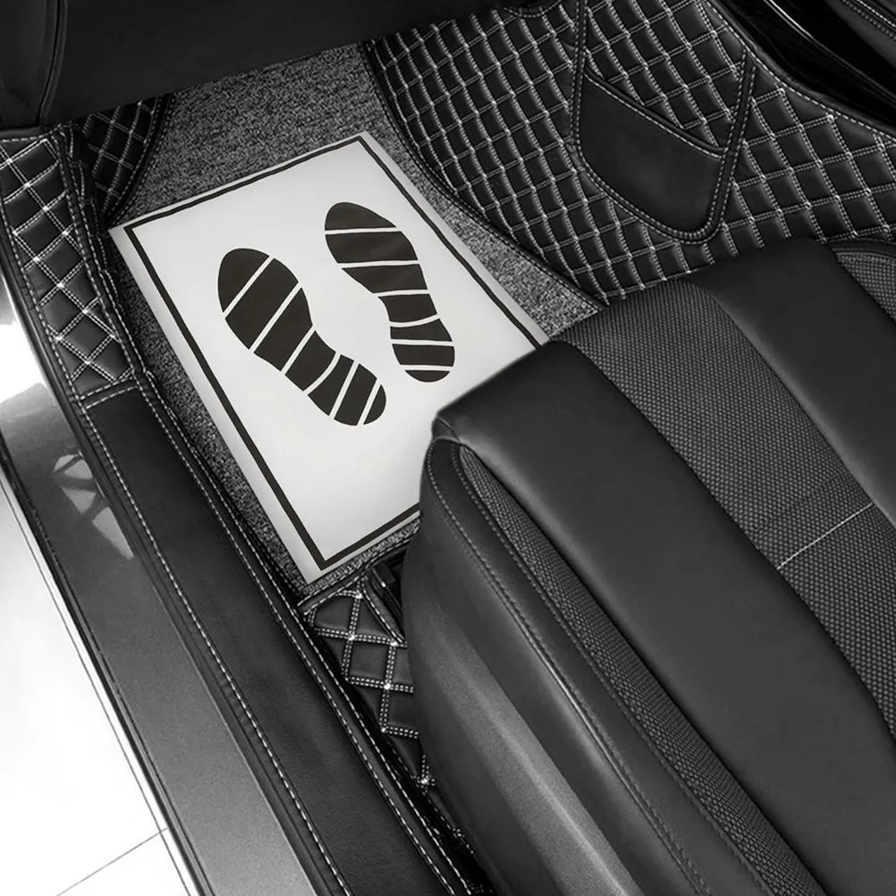 Фото 80 шт. одноразовых бумажных ковриков для пола автомобиля, полная защита от пыли, грязи и загрязнений для автомобилей, домов и офисов №2