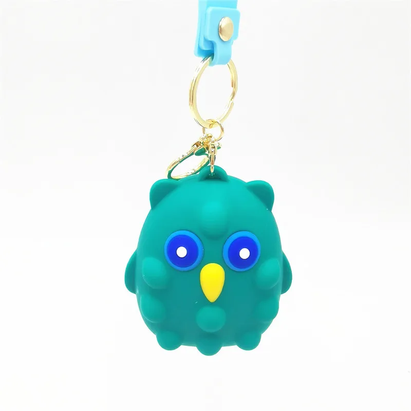 

New 3D Decompression Children Sensory Gift Owl Pinch Popit Ball Pop It Fidget Toys Anti-Stress Squishy Squeeze Toy for Kids Gift