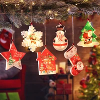 new year 2023 home party decor christmas tree snowman star light pendant navidad ornaments noel xmas gifts christmas decorations