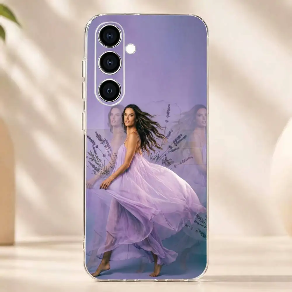 Фото Чехол для телефона supermode AA A-Alessandra Ambrosio, прозрачный мягкий силиконовый чехол для Samsung A73, A72, A71, A70, A53, A52, A51 №4