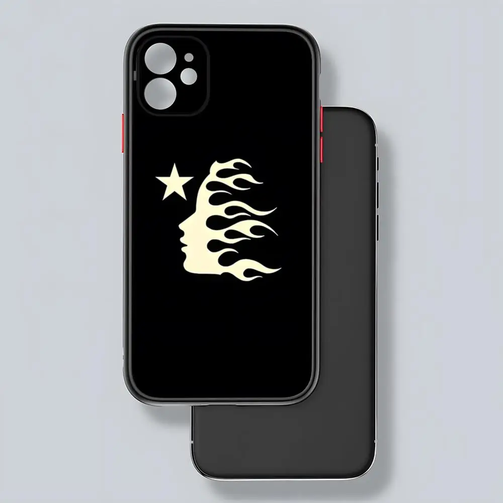 H-HellstarS модный чехол для телефона с матовой прозрачной задней панелью IPhone 16 15 14 13 12