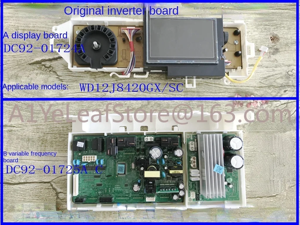 Роликовая стиральная машина WD12J8420GX/SC плата преобразования частоты DC92-01725A дисплей