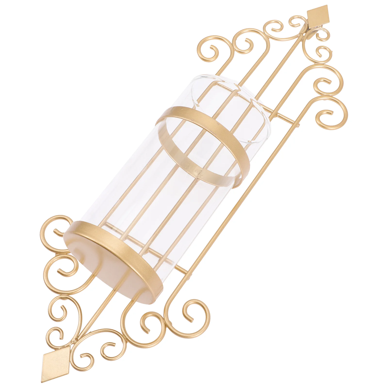 

Wall Candle Holders Wrought Iron Candle Stand Decorations for Wedding Party