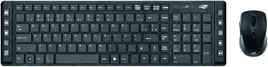 

Клавиатура e Mouse sem Fio K-W50BK,