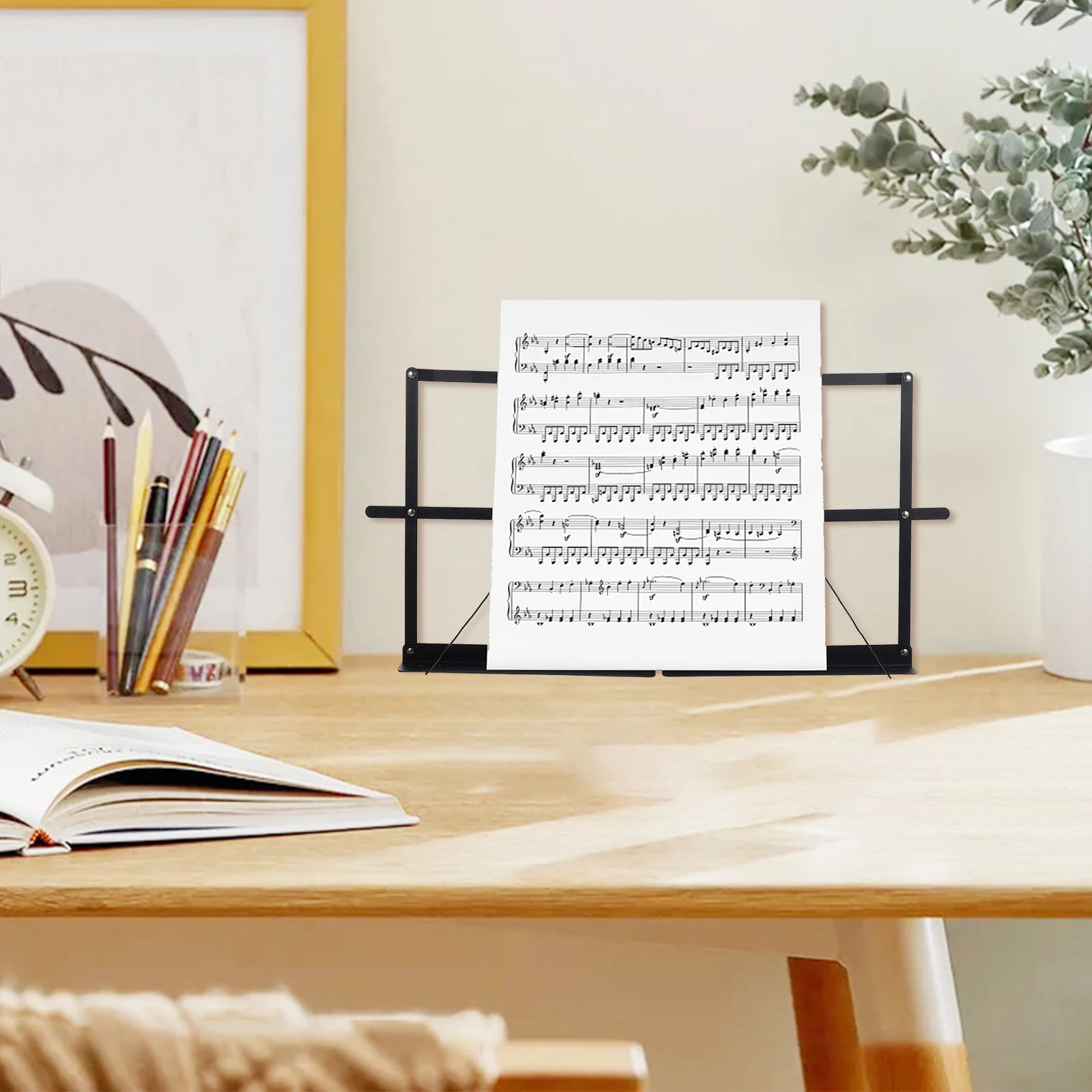 Складная подставка для клавиатуры держатель книг чтения железная настольная