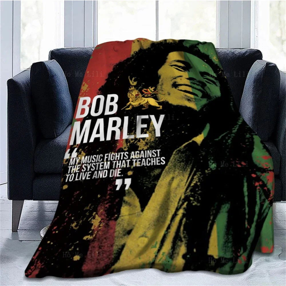 Постер в стиле регги Боб Марли красный желтый зеленый вдохновляющие цитаты