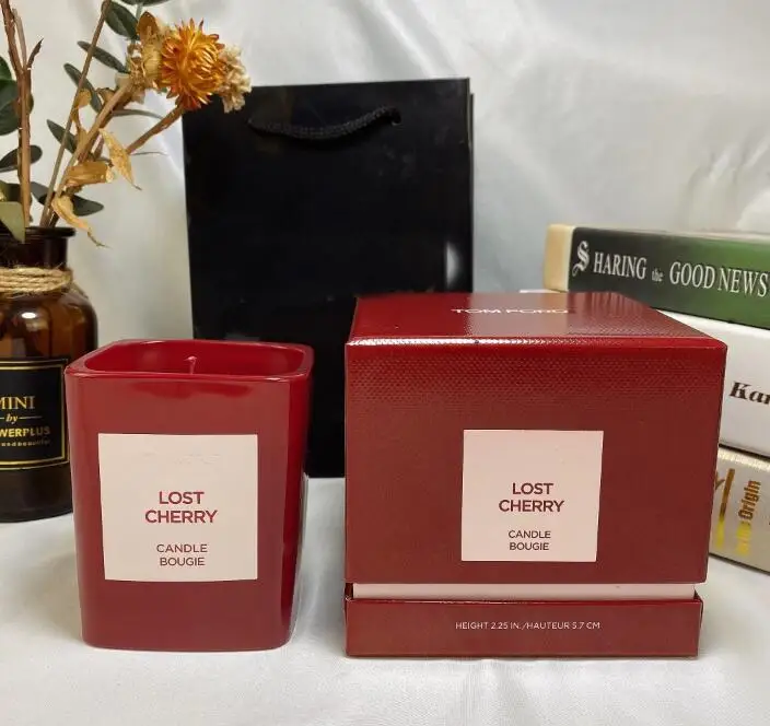 

top quality hot brand perfume candle fabulous lost cherry natural taste ong lasting unisex parfum candle fragrances women