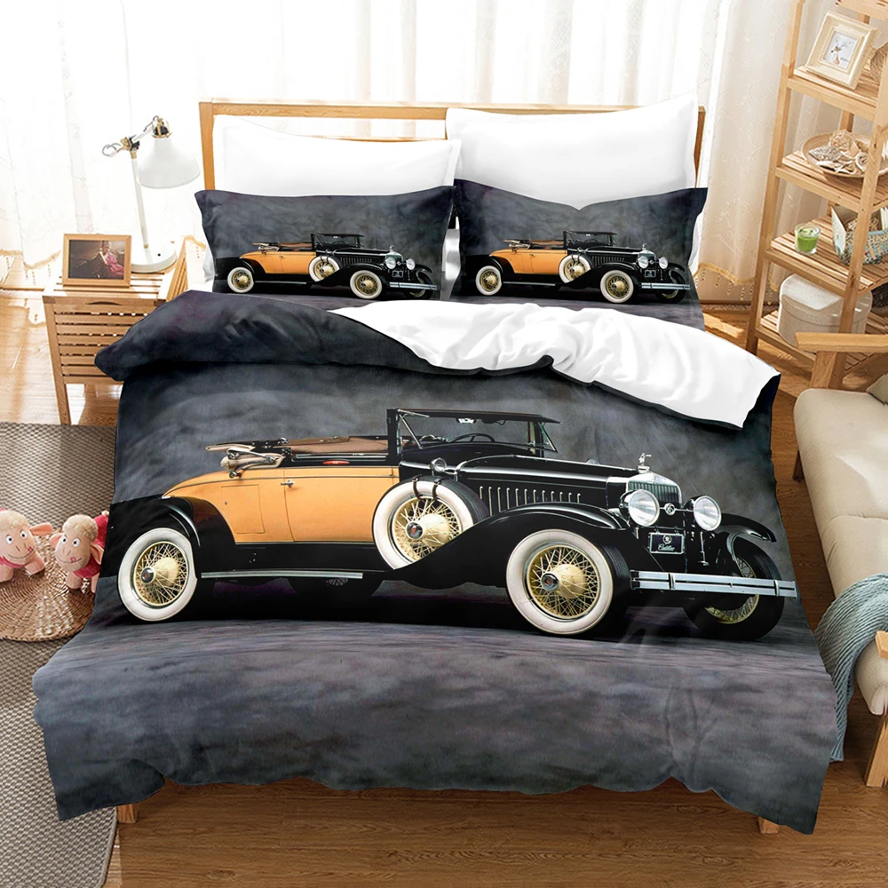 

3DThe Old Car1 Bedding Sets Duvet Cover Set With Pillowcase Twin Full Queen King Bedclothes Bed Linen