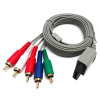 for nintend wii wiiu console 500pcs 1 8m component high definition 1080p hdtv av audio adapter cable cord wire 5rca lines