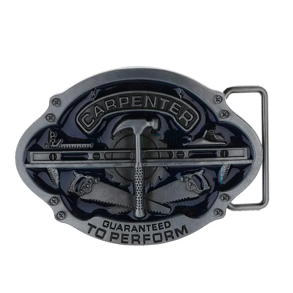 

Men Belt Buckles 3D Punk Clothing Accessories (Carpenters Engraving)