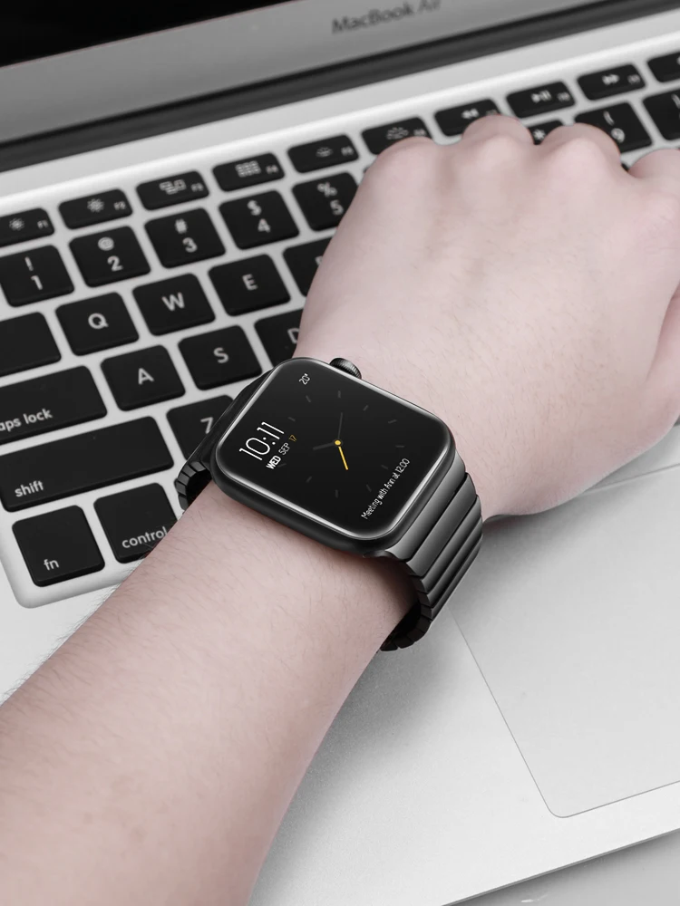 Металлический браслет для Apple Watch 7 45 мм 41 из нержавеющей стали iWatch 6 5 4 3 SE 44 42 40 38 |