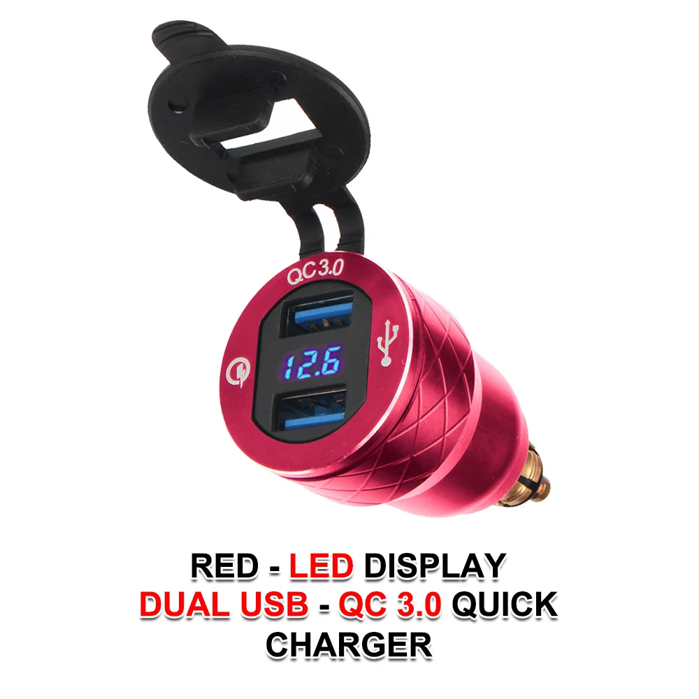 

Quick 3,0 R1200RT USB TypeC Порт Разъем Адаптер питания Светодиодный для BMW R1200GS Зарядное устройство Для R1250GS ADV F850GS F750GS F900XR/R F800GS