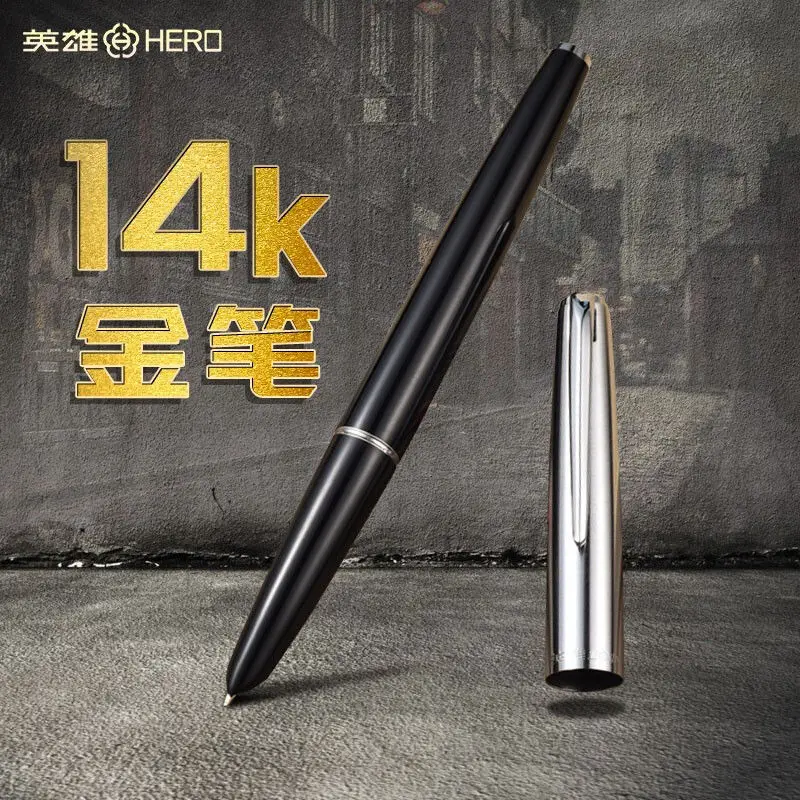 

Ручка Hero/Hero 100, ручка из 14-каратного золота для бизнеса, для мужчин и женщин, для офиса, для взрослых и студентов, Классическая (большие скидки)