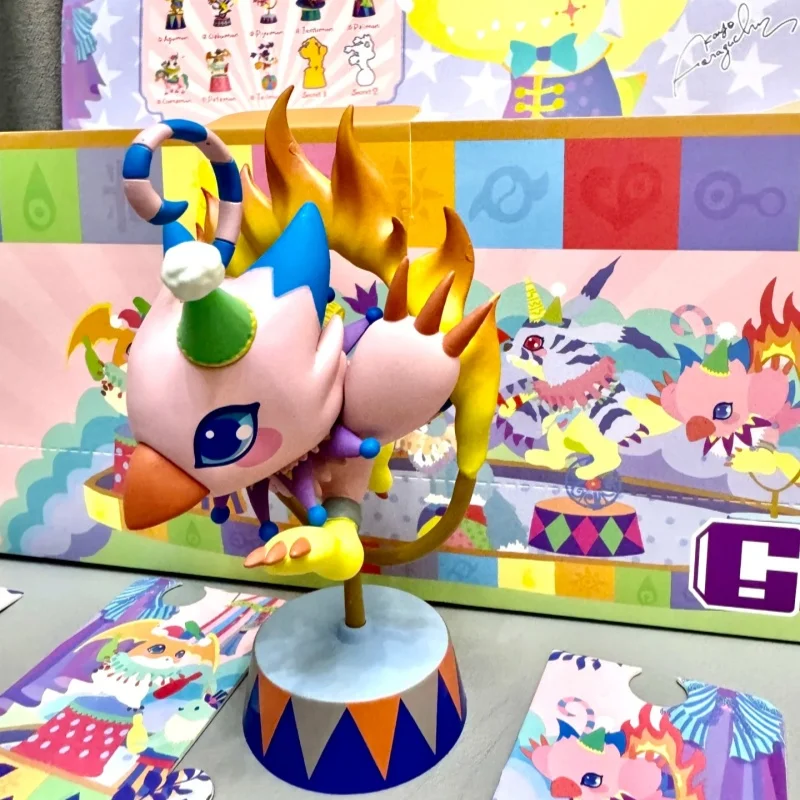 Фото Bandai Digimon Adventure Fourth Round Circus Blind Box Agumon Tailmon Gomamon Tentomon Patamon Аниме Фигурка Модель Кукла Игрушка Подарок №2