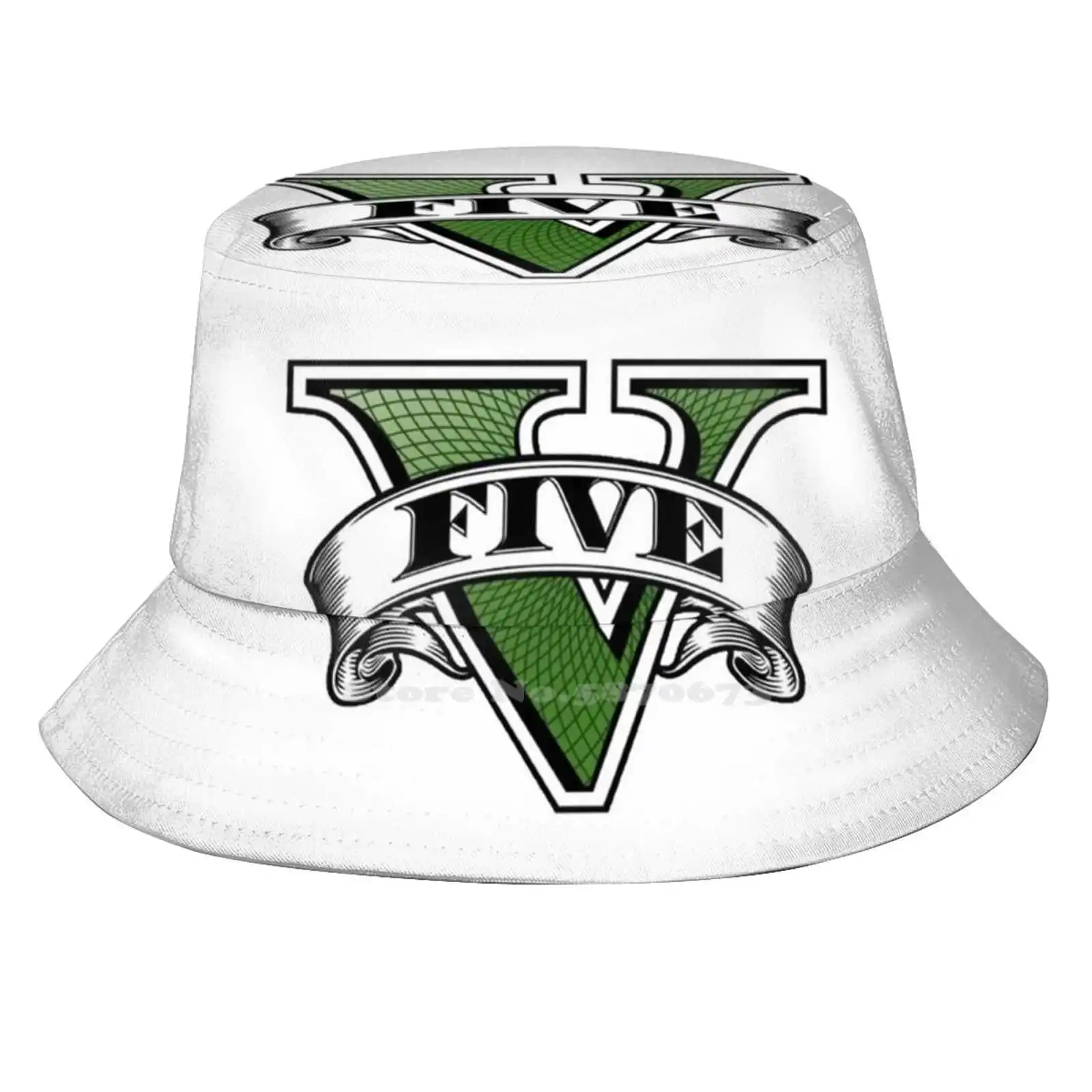 

5 Logo Women Men Fisherman Hats Bucket Caps 5 Logo 5 Los Santos Video Games