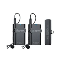 boya by wm4 pro k1 k2 k3 k4 k5 k6 wireless condenser microphone lavalier lapel interview mic for iphone canon nikon cameras