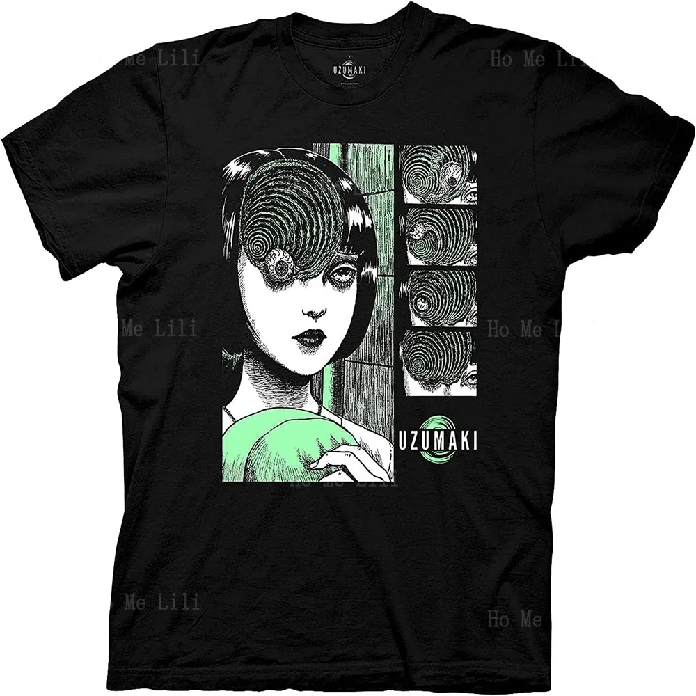 Мужская рубашка Junji Ito Uzumaki Spiral Horror Manga Футболка с рисунком аниме
