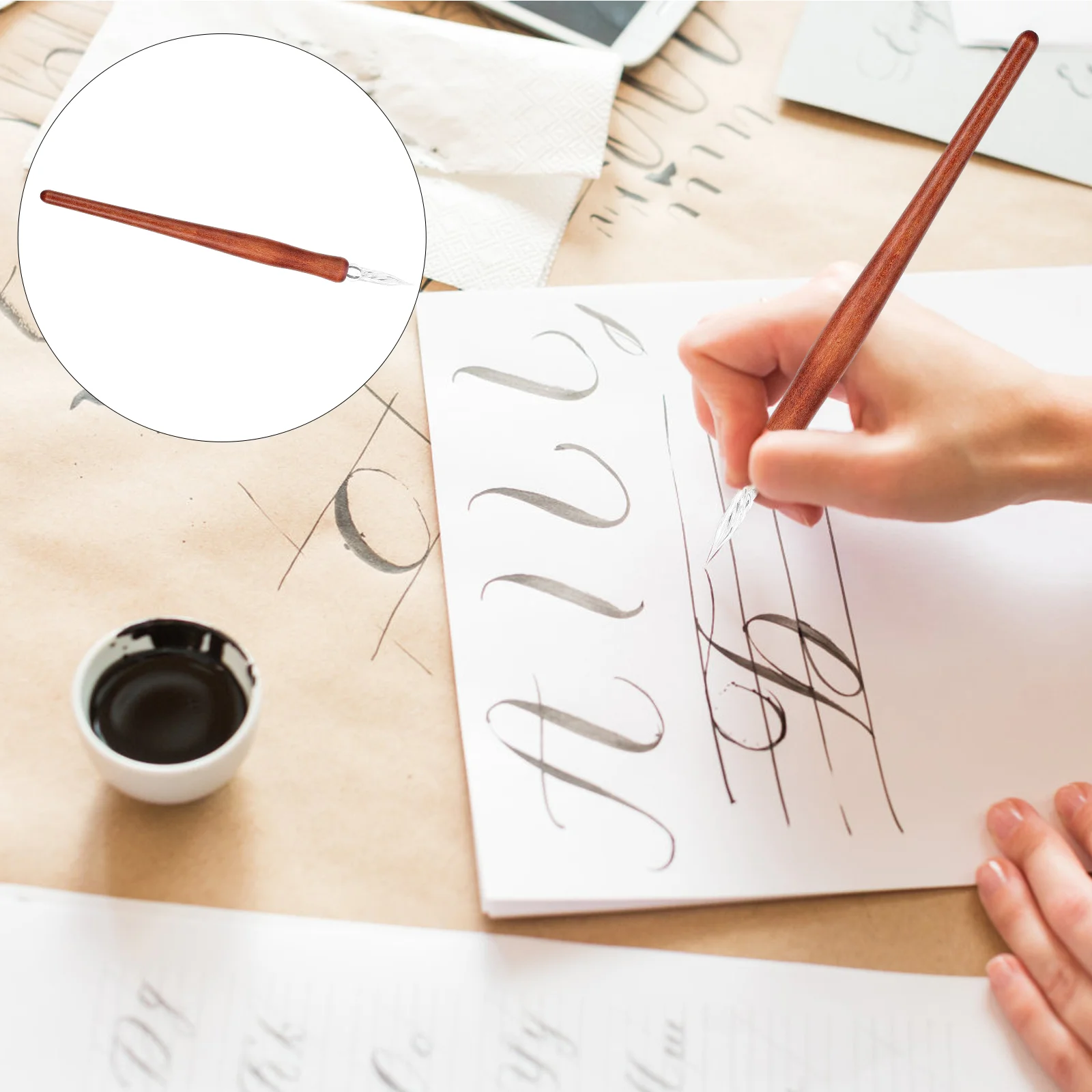 

Pen Glass Dip Crystal Ink Vintage Drawing Calligraphysignature Borosilicate Signatures Lettering Retro Fountain Murano Writing