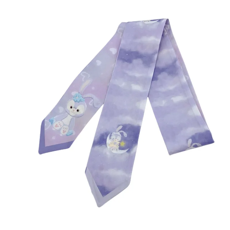 

Disney Anime Kawaii StellaLou Hairband Girls Hair Accessories Children's Cartoon Silk Scarf Headwear Creative Decoration