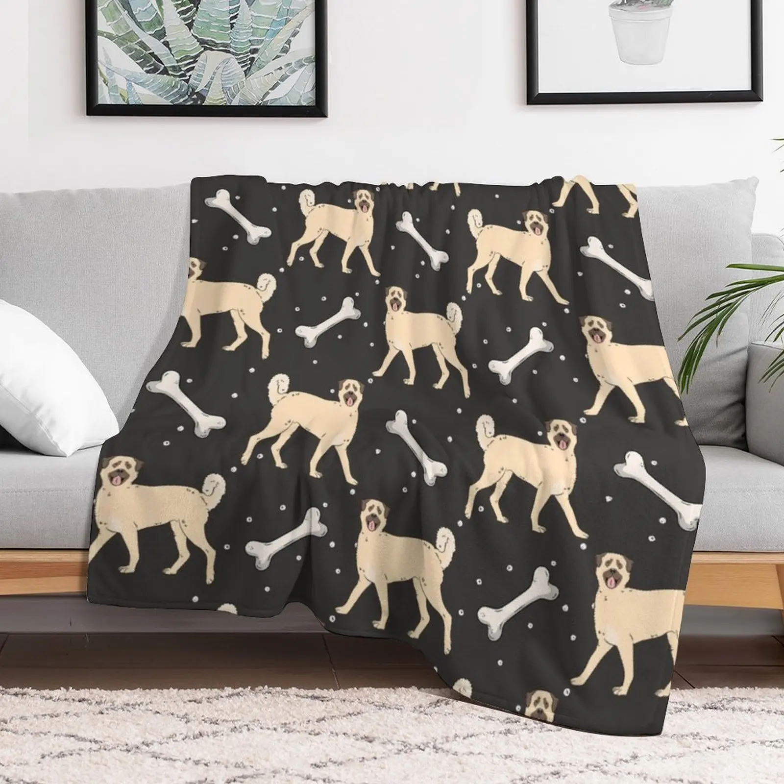 Одеяло с анатолийской овчаркой ретро термобелье для путешествий мягкие одеяла