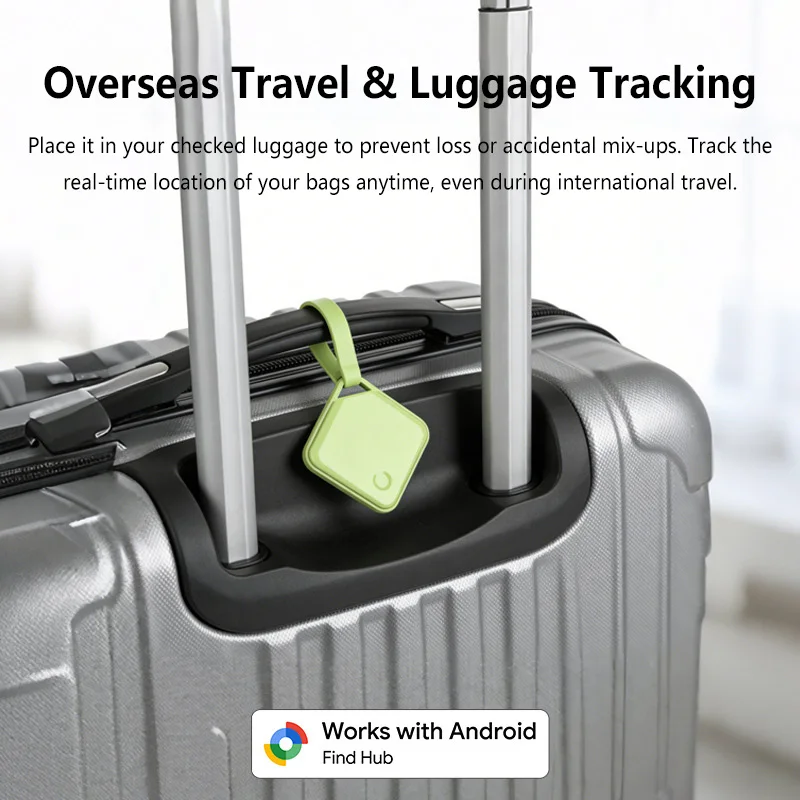 Фото Трекер для поиска устройств Lenovo Google Find My Device, устройство защиты от потери, локатор Google Android iTag, трекер для животных, доступен в нескольких цветах, брелок для ключей. №3