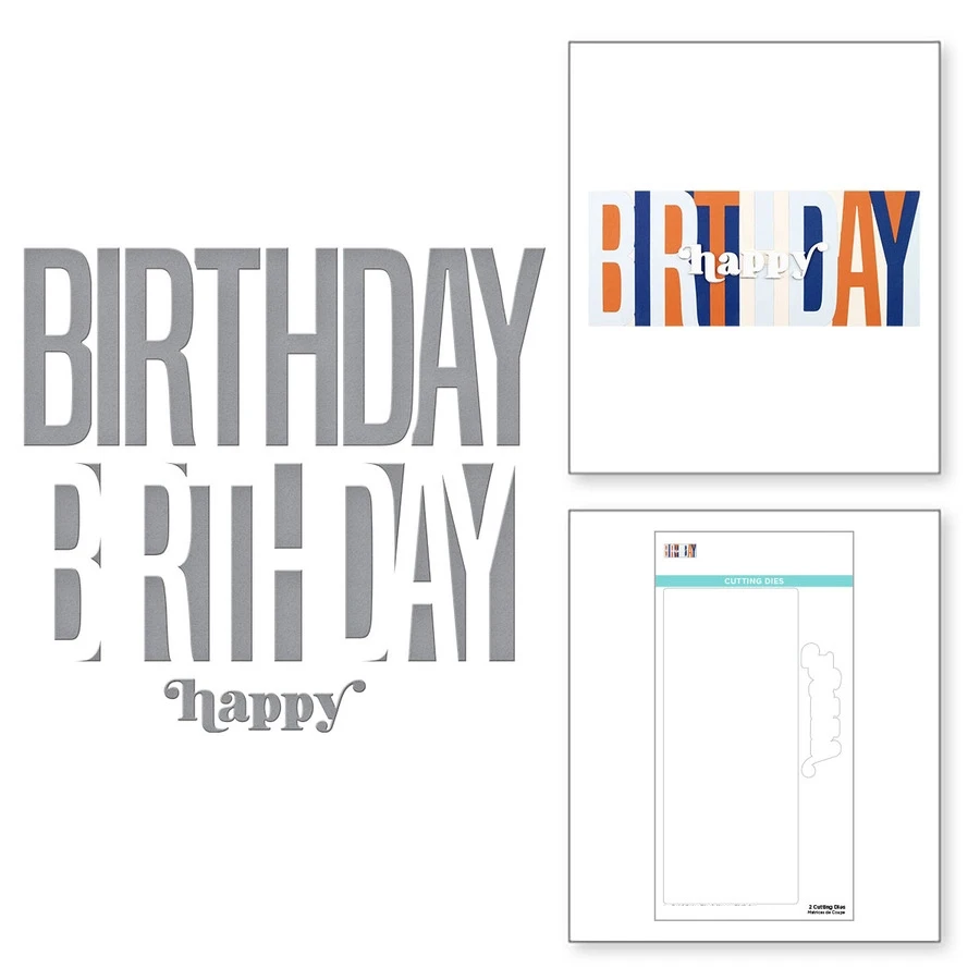 

День рождения с английскими словами новое поступление металлические пресс-формы для «сделай сам» Скрапбукинг Фотоальбом декоративное тис...